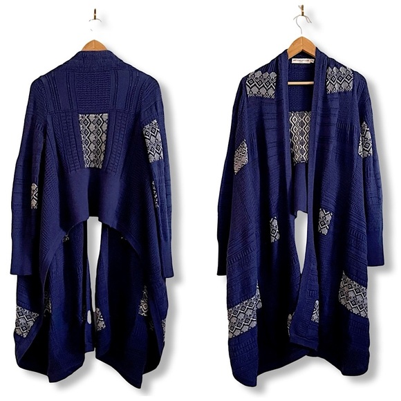 Artisan de Luxe Anthropologie Knit Ikat Long Cardigan XS - Picture 1 of 9